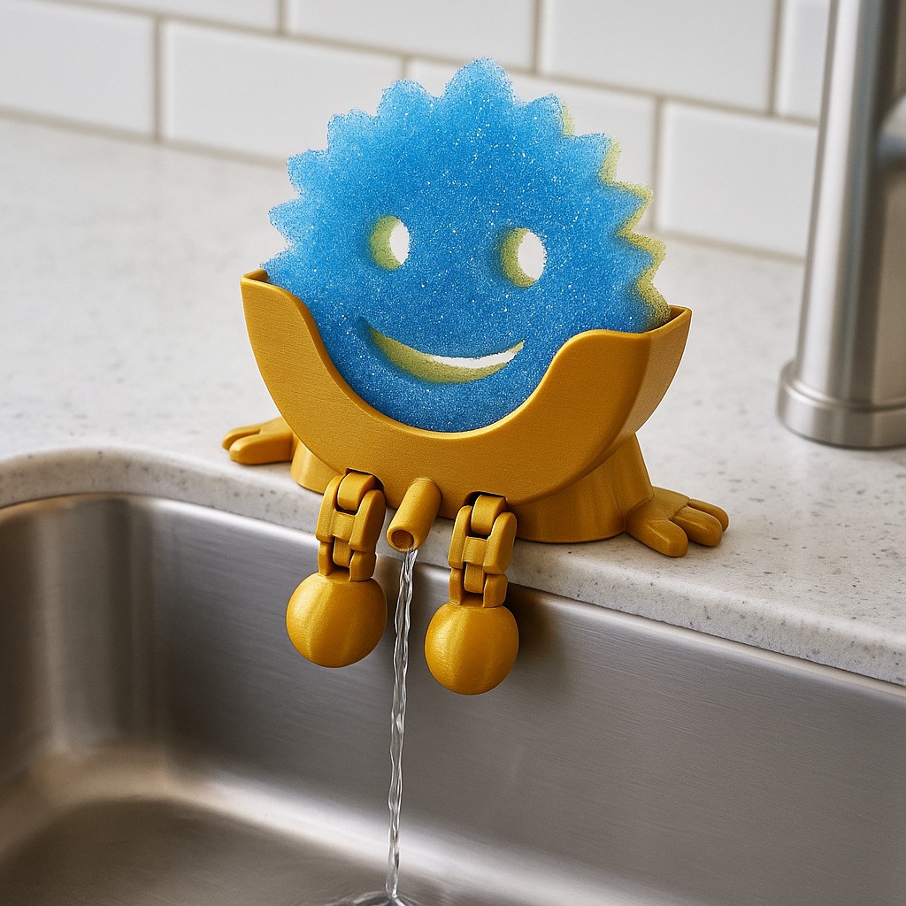 SCRUB DAD SPONGE HOLDER-3D PRINTED - Like A Duchess