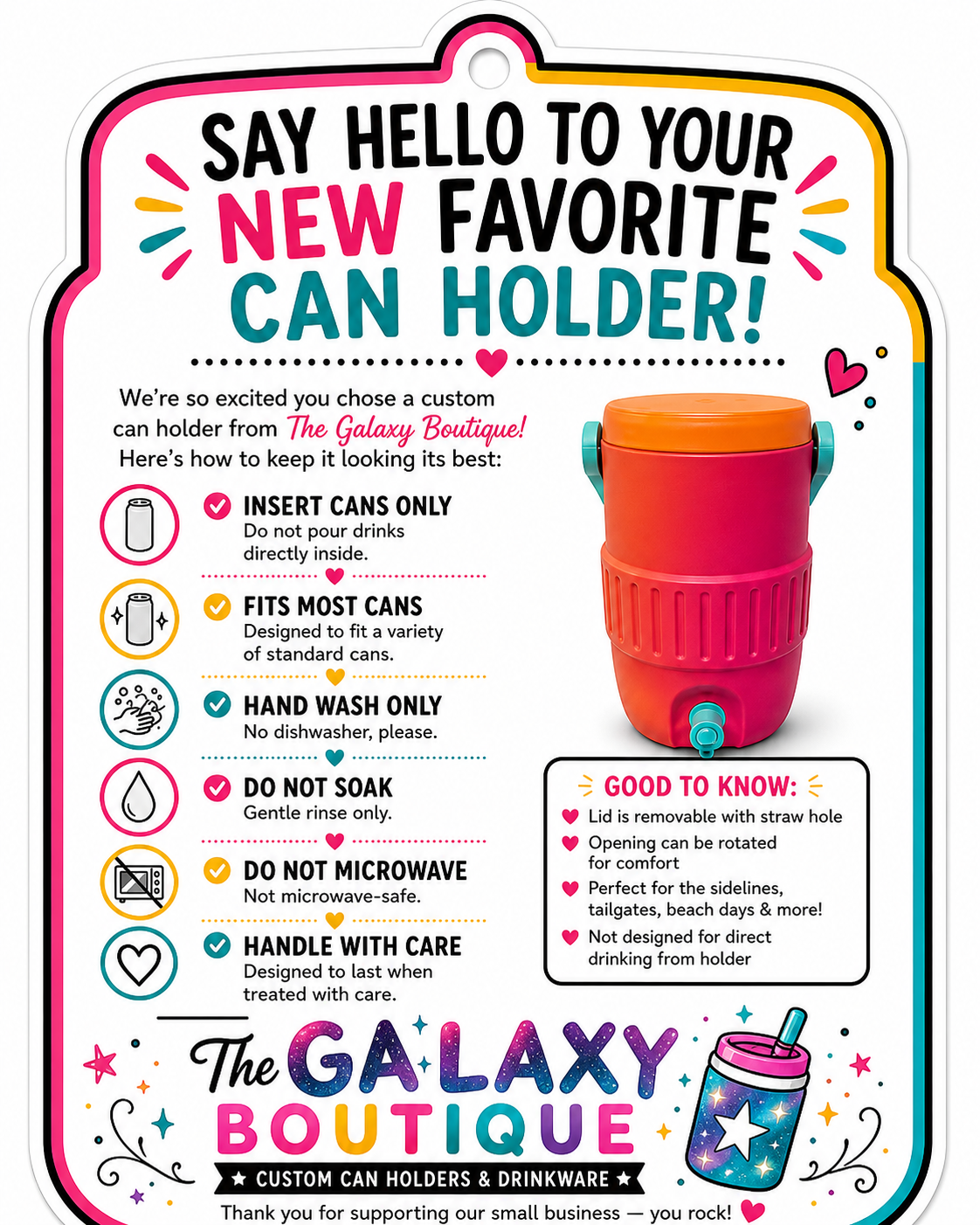 GF-3D PRINTED CUSTOM 12 OUNCE CAN HOLDERS