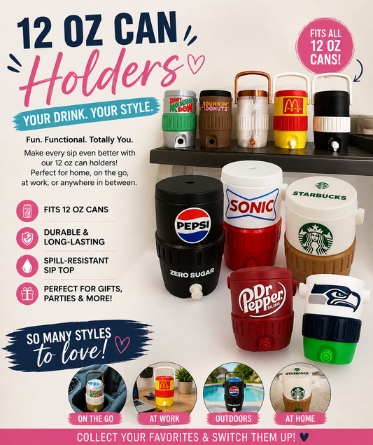 BEETLE J-3D PRINTED CUSTOM 12 OUNCE CAN HOLDERS