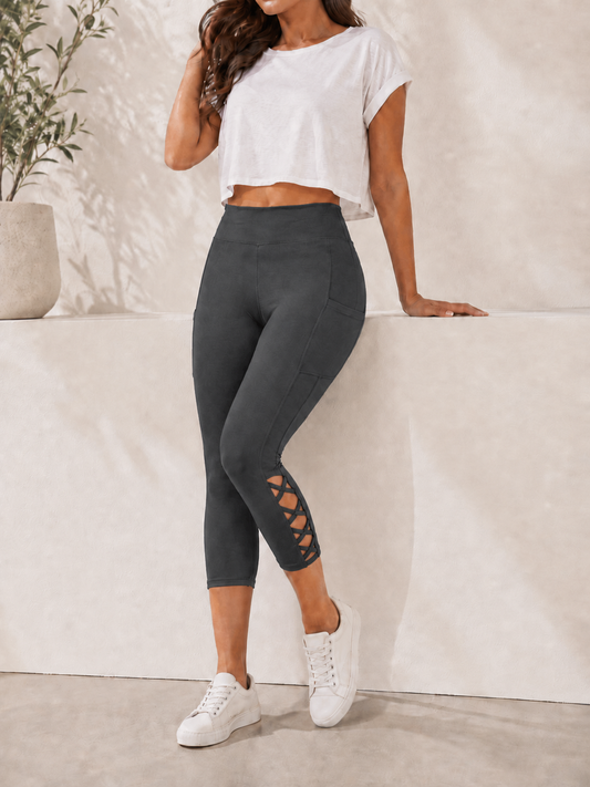 CRISS CROS RUN- DARK CHARCOAL - Like A Duchess