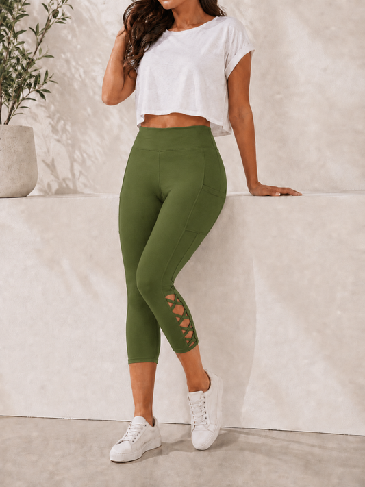 CRISS CROS RUN- OLIVE GREEN - Like A Duchess