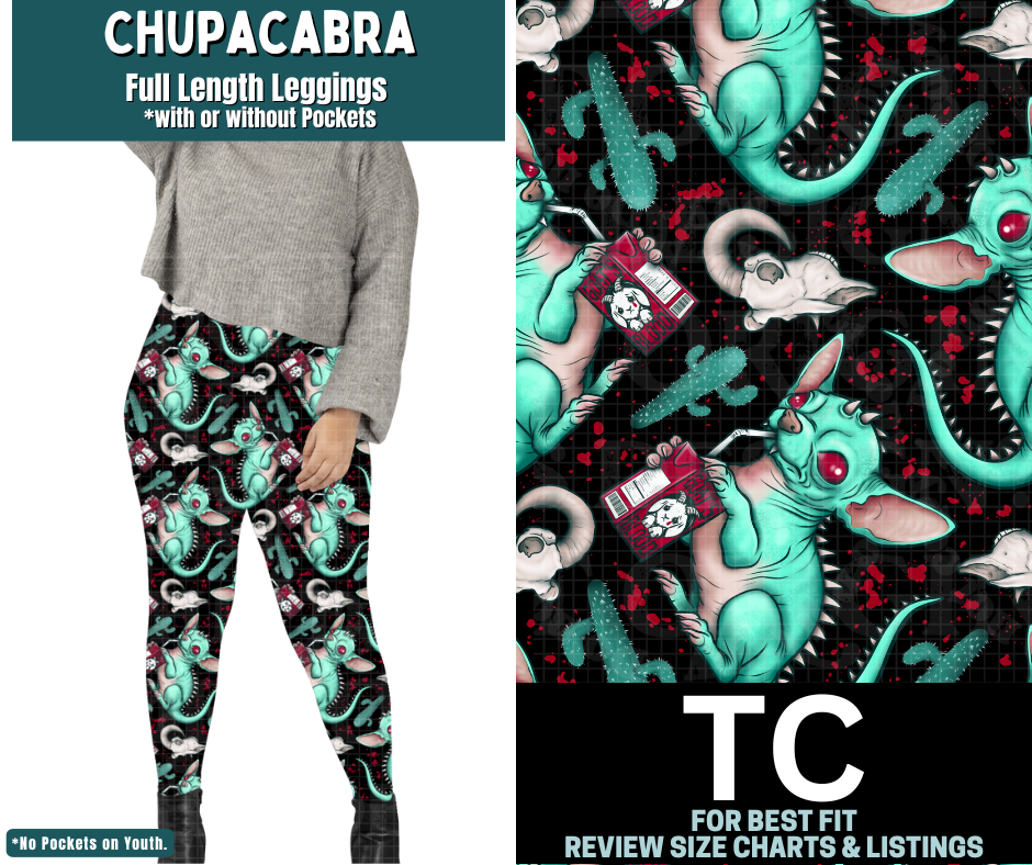 Chupacabra Full Length Leggings w/ Pockets - Like A Duchess