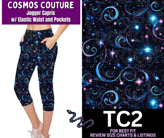 Cosmos Couture Jogger Capri - Like A Duchess