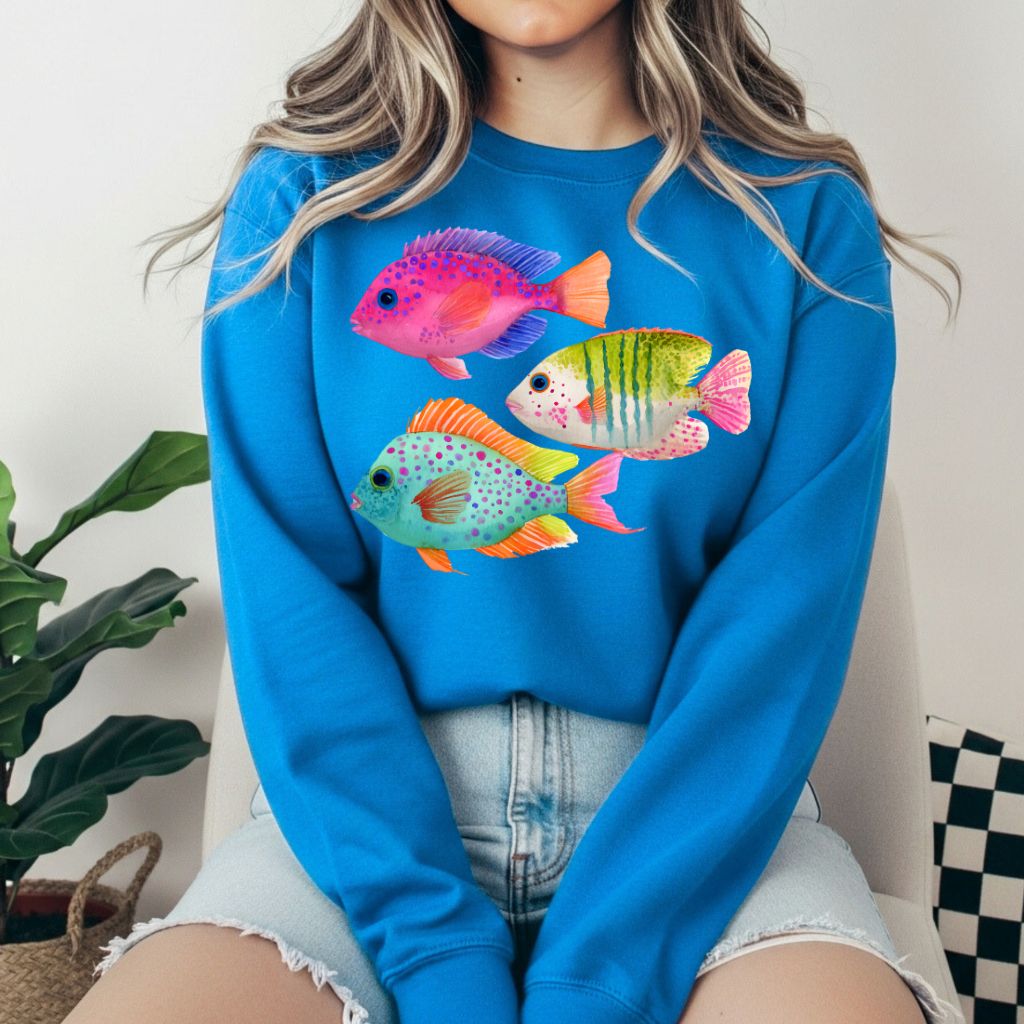Tropical Fish Sweatshirt - Like A Duchess