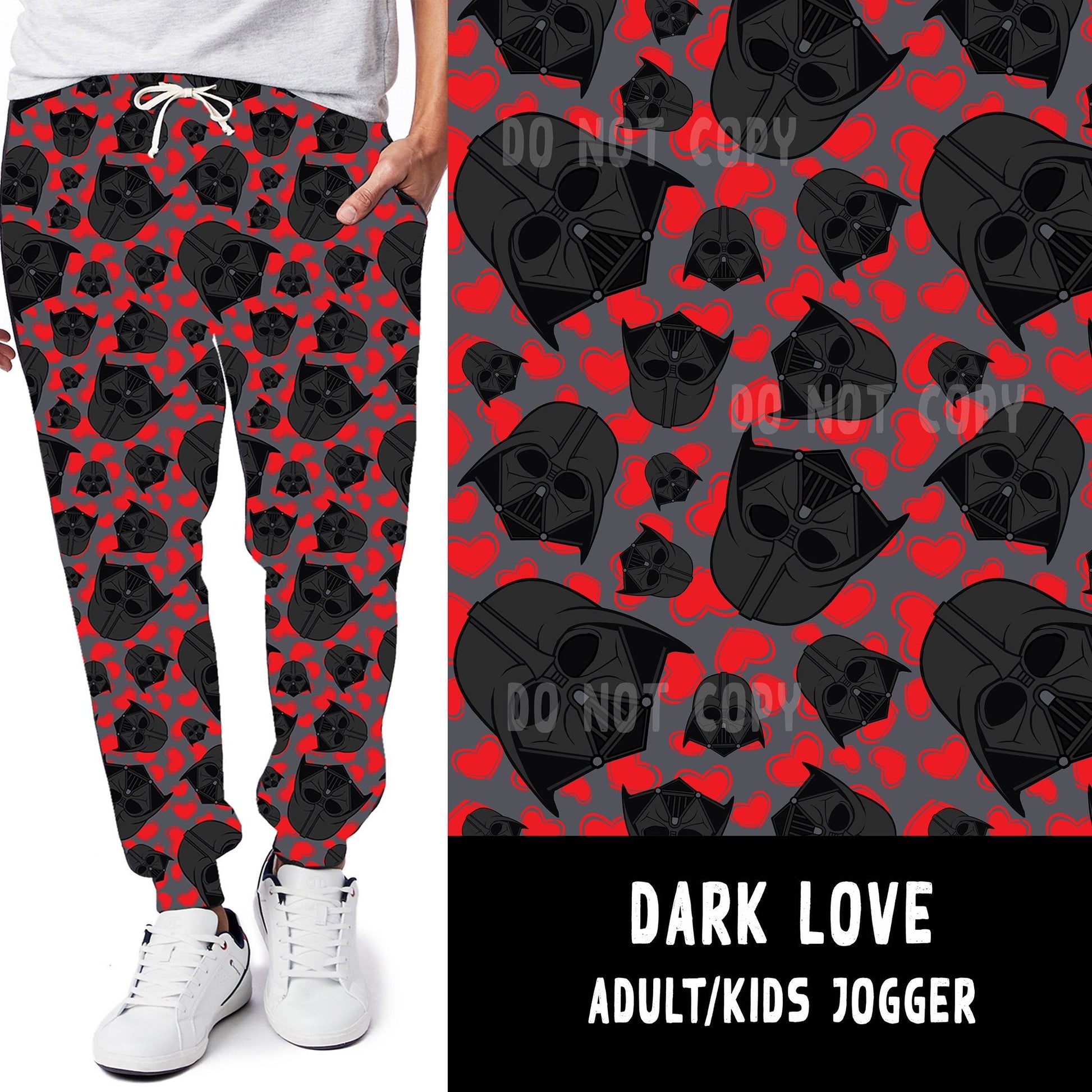 LUCKY IN LOVE-DARK LOVE LEGGINGS/JOGGERS - Like A Duchess