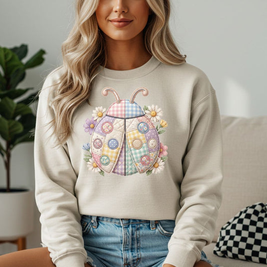 Ladybug Patch Sweatshirt - Like A Duchess