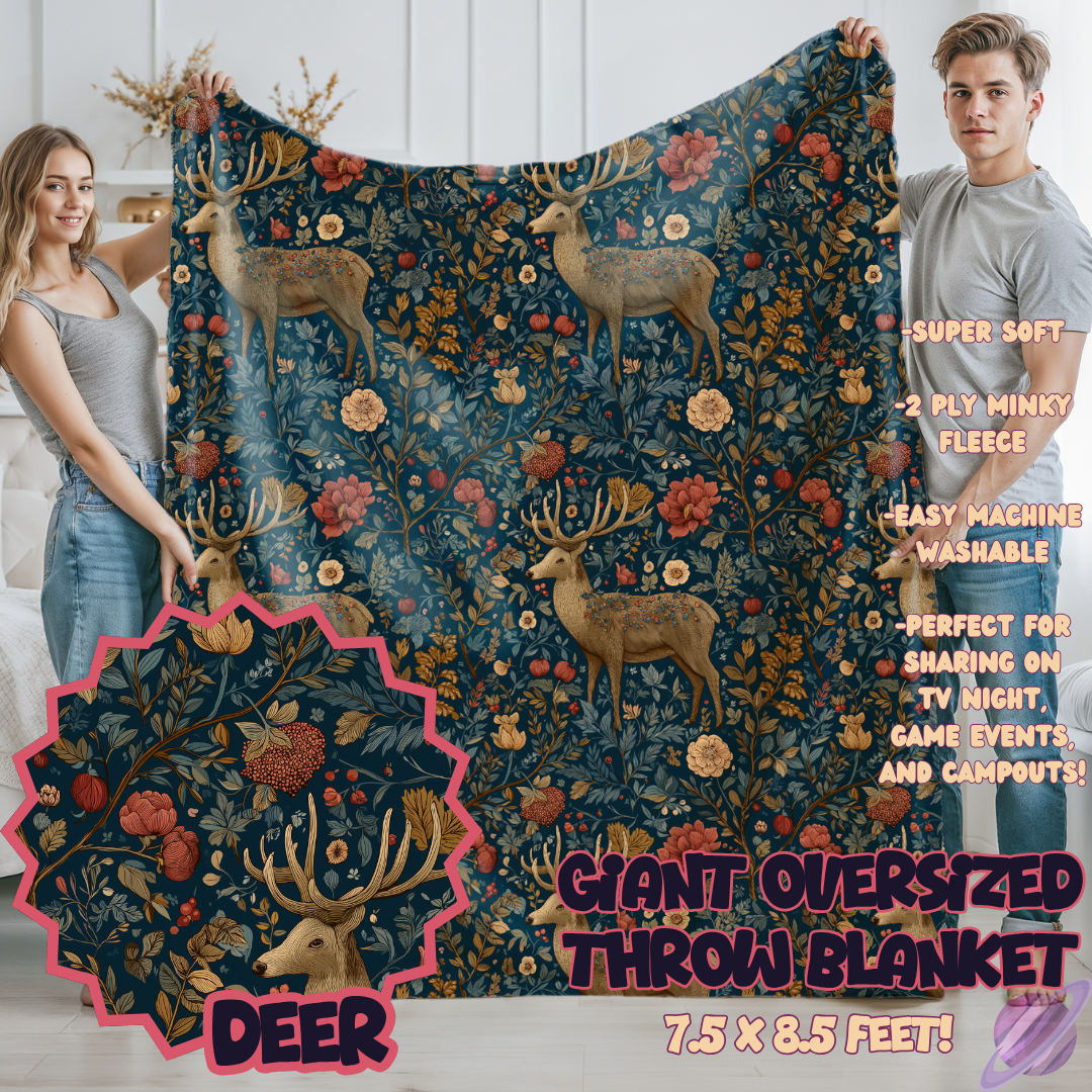 DEER - OVERSIZED THROW BLANKET - Like A Duchess