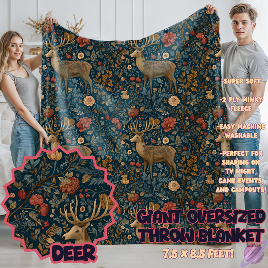 DEER - OVERSIZED THROW BLANKET - Like A Duchess