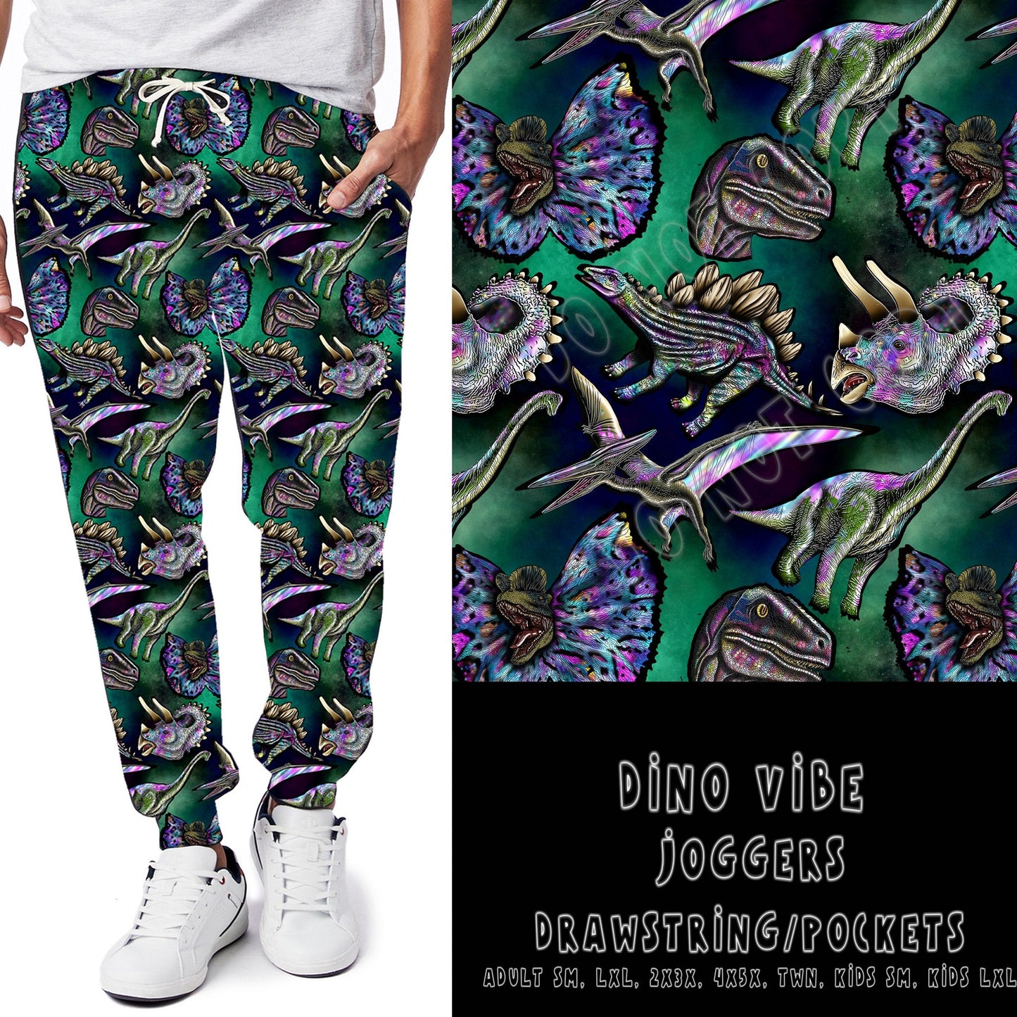 Batch 68-Dino Vibe Leggings/Capri/Jogger - Like A Duchess