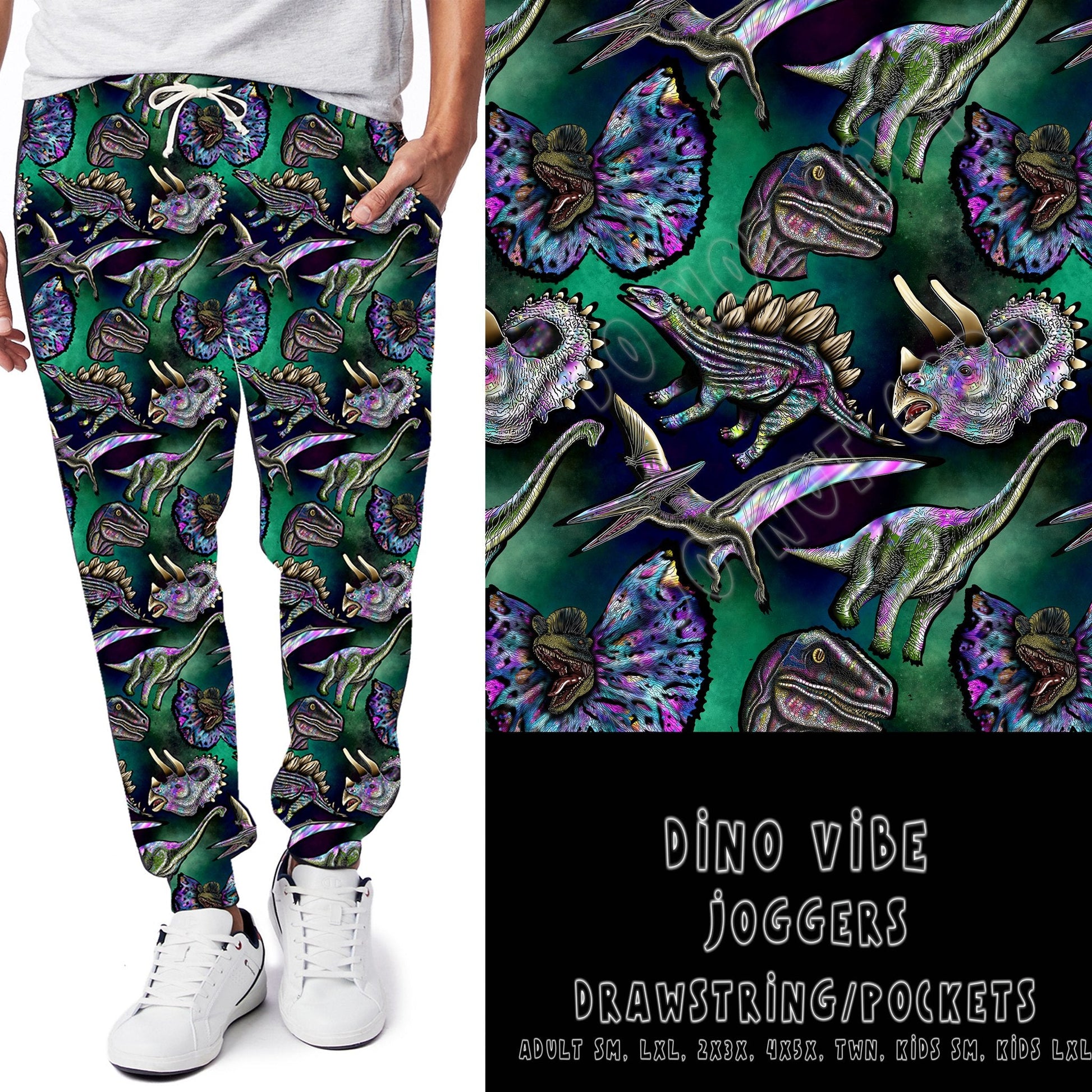 Batch 68-Dino Vibe Leggings/Capri/Jogger - Like A Duchess