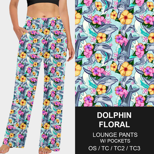 RTS - Dolphin Floral Lounge Pants - Like A Duchess