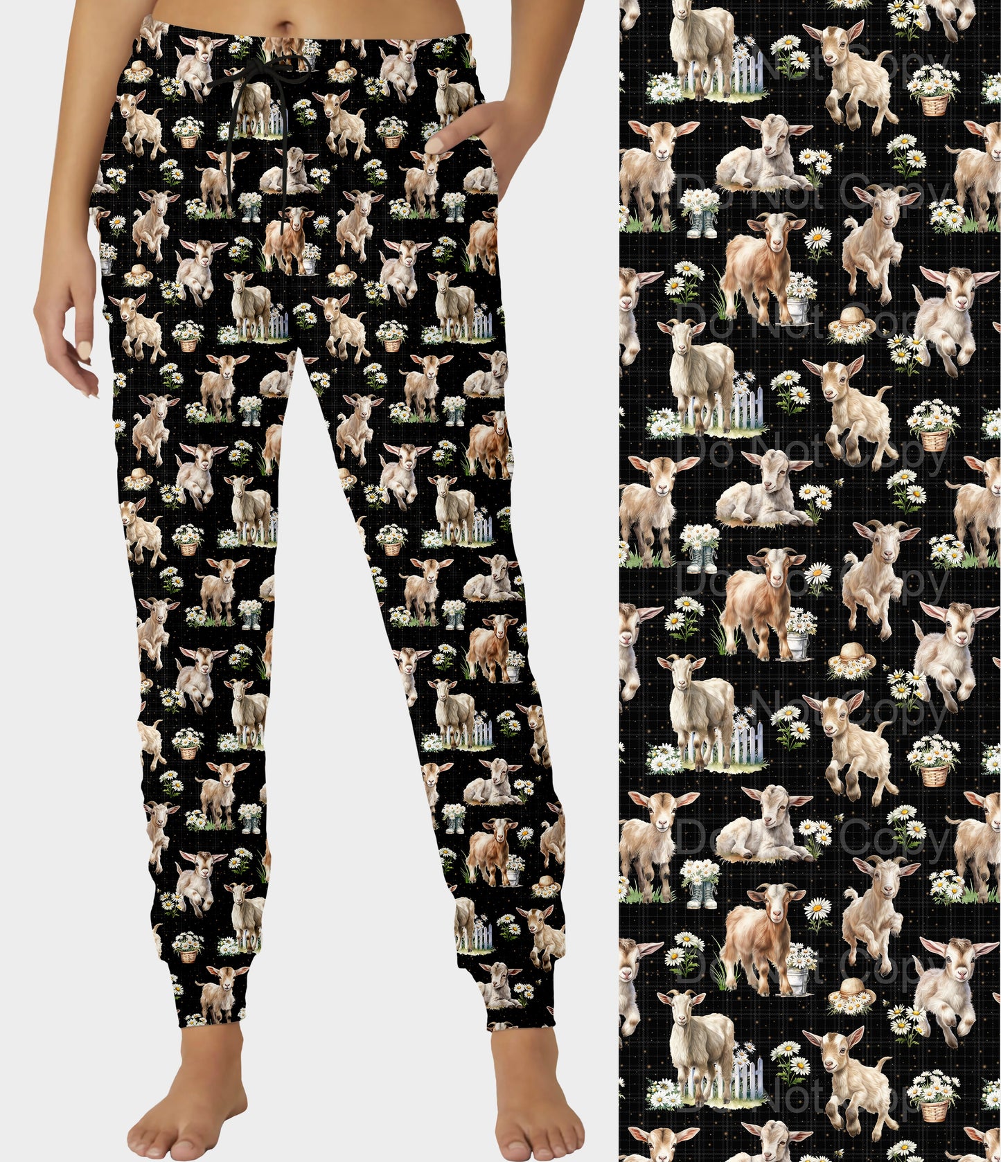 RTS - Daisy Goats Joggers - Like A Duchess