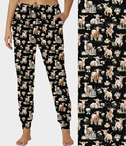 RTS - Daisy Goats Joggers - Like A Duchess