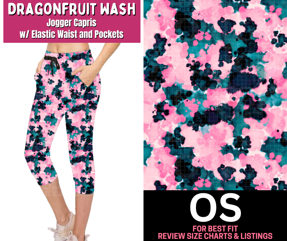 Dragonfruit Wash Jogger Capri - Like A Duchess