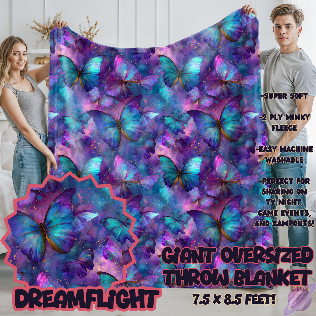 DREAM FLIGHT - OVERSIZED THROW BLANKET - Like A Duchess