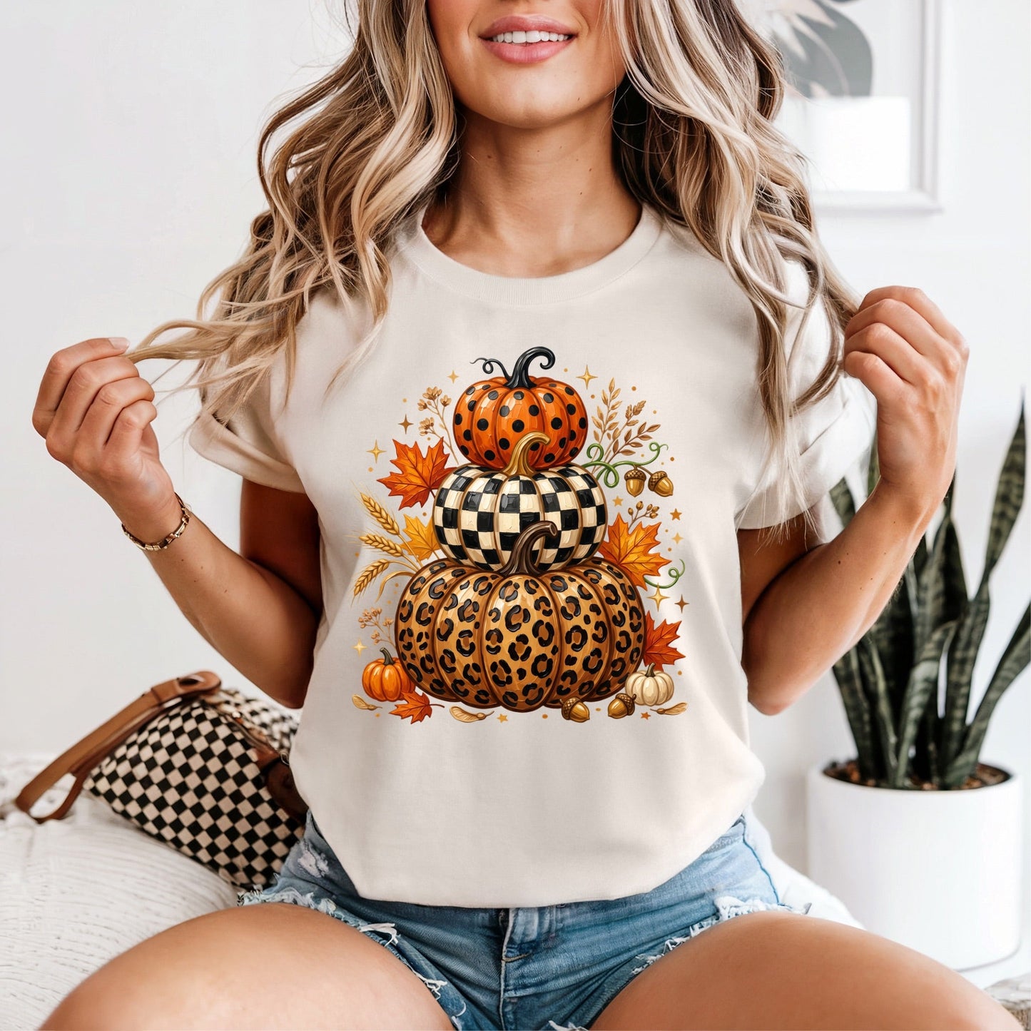 Fall Trio Pumpkin Tshirt - Like A Duchess