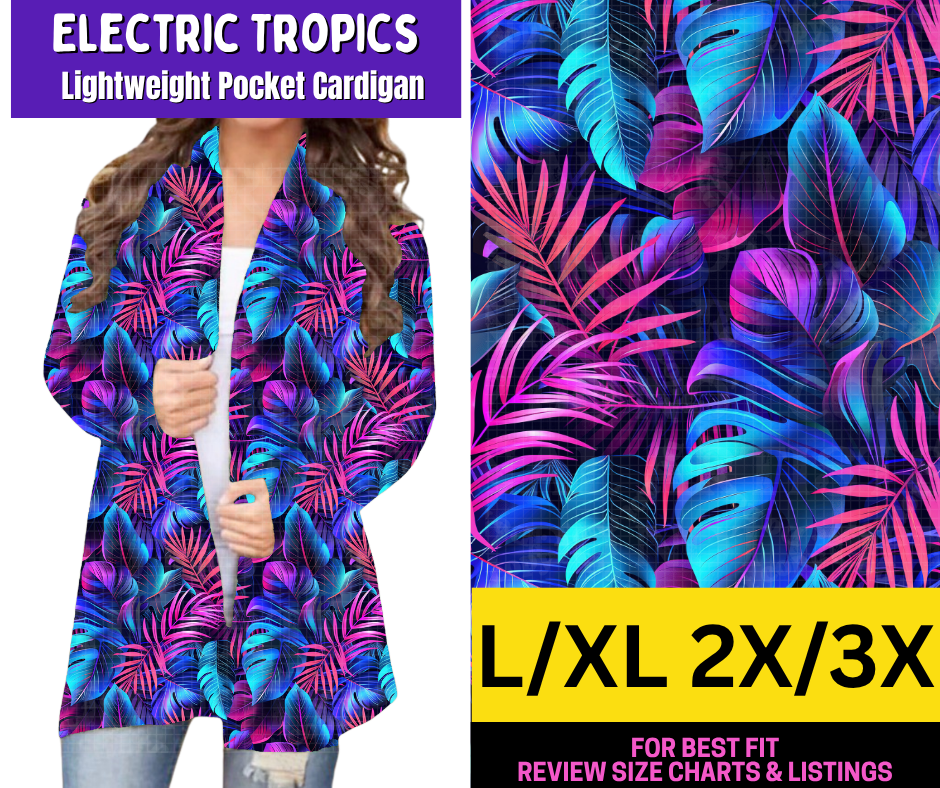Electric Tropics Pocket Cardigan