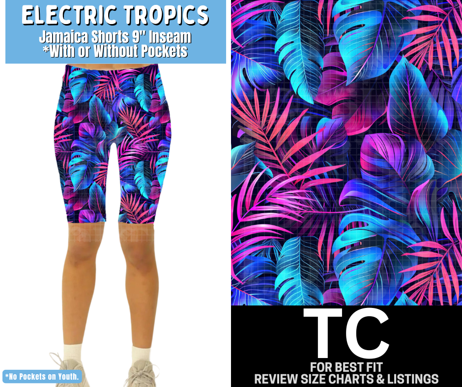 Electric Tropics Jamaica Shorts w/ Pockets - Like A Duchess