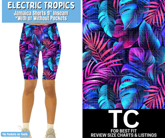 Electric Tropics Jamaica Shorts w/ Pockets - Like A Duchess
