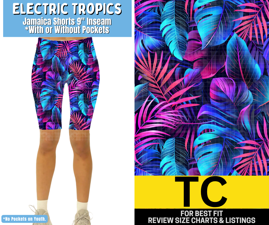 Electric Tropics Jamaica Shorts w/ Pockets - Like A Duchess