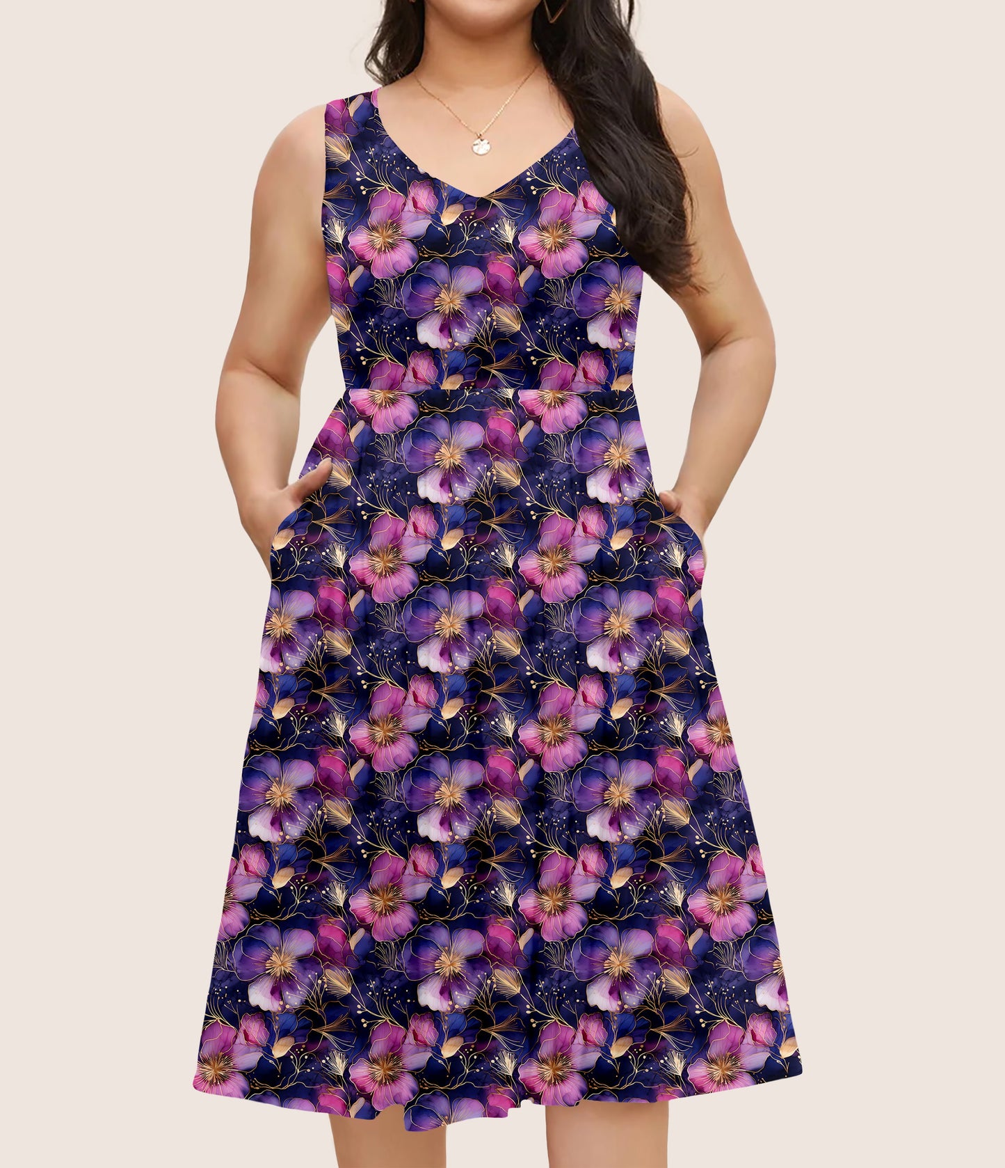 RTS - Elegant Floral Pocket Dress - Like A Duchess