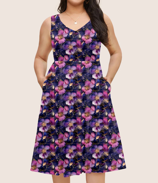 RTS - Elegant Floral Pocket Dress - Like A Duchess