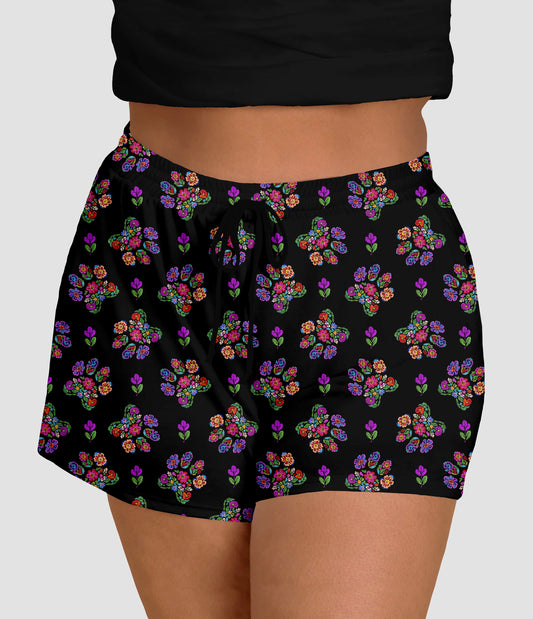 RTS - Embroidered Paws Jogger Shorts - Like A Duchess