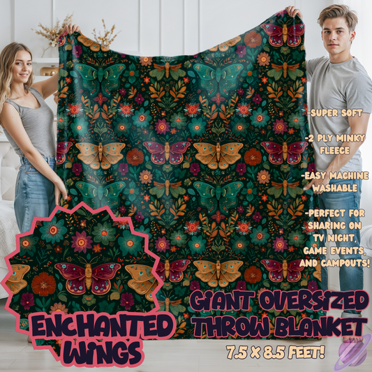 ENCHANTED WINGS- OVERSIZED THROW BLANKET - Like A Duchess