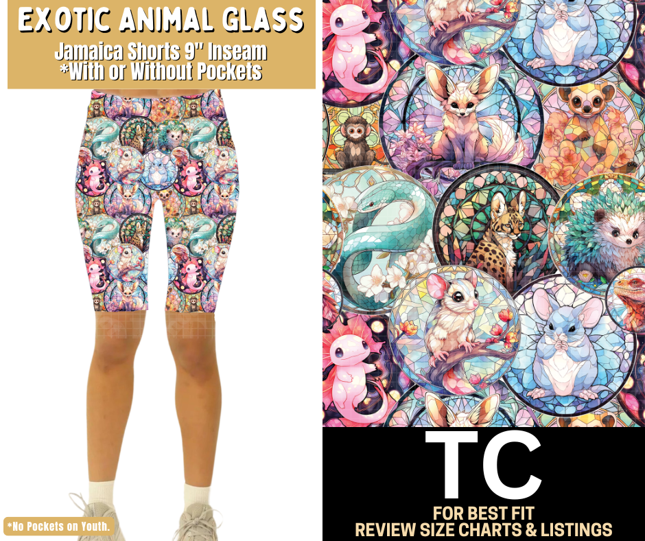 Exotic Animals Glass Jamaica Shorts w/ Pockets - Like A Duchess