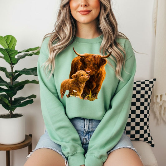 Highland Cow Tshirt - Like A Duchess