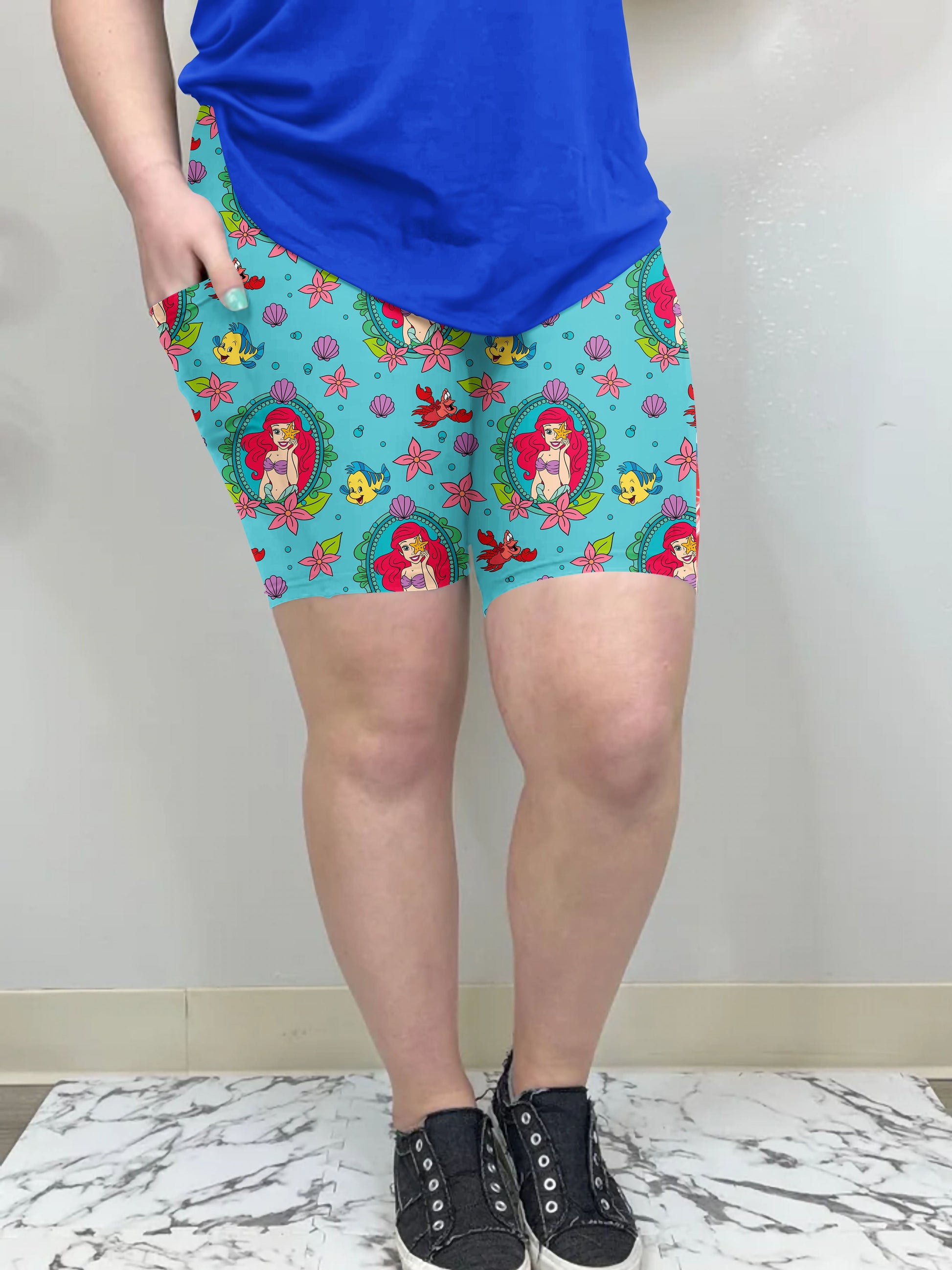 Under The Sea Biker Shorts with pockets| Run Ends 5/16 | ETA 42 days - Like A Duchess