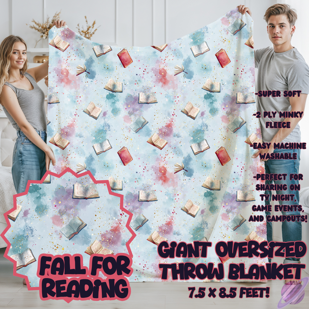 FALL FOR READING - OVERSIZED THROW BLANKET - Like A Duchess