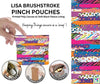 Lisa Brushstroke Pinch Pouches in 3 Sizes