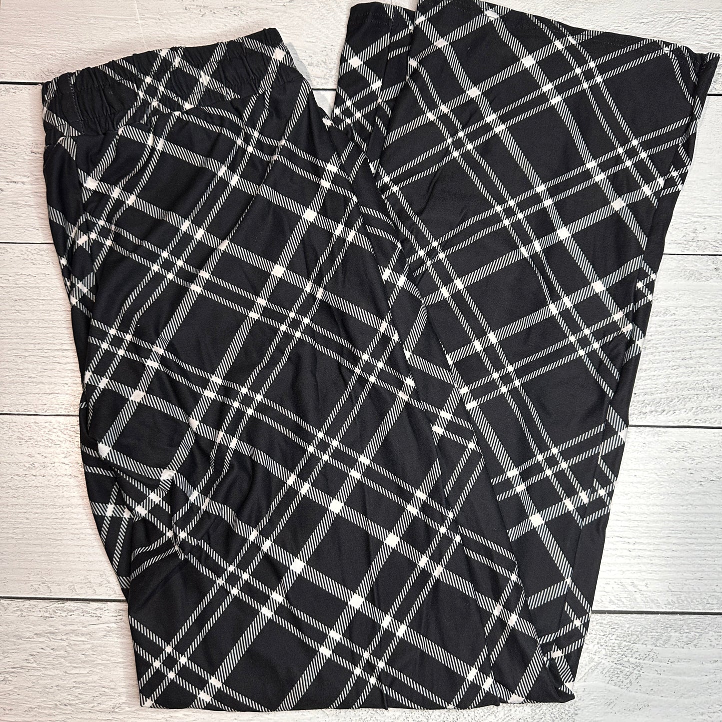 Black & White Plaid - Lounge Pants - Like A Duchess