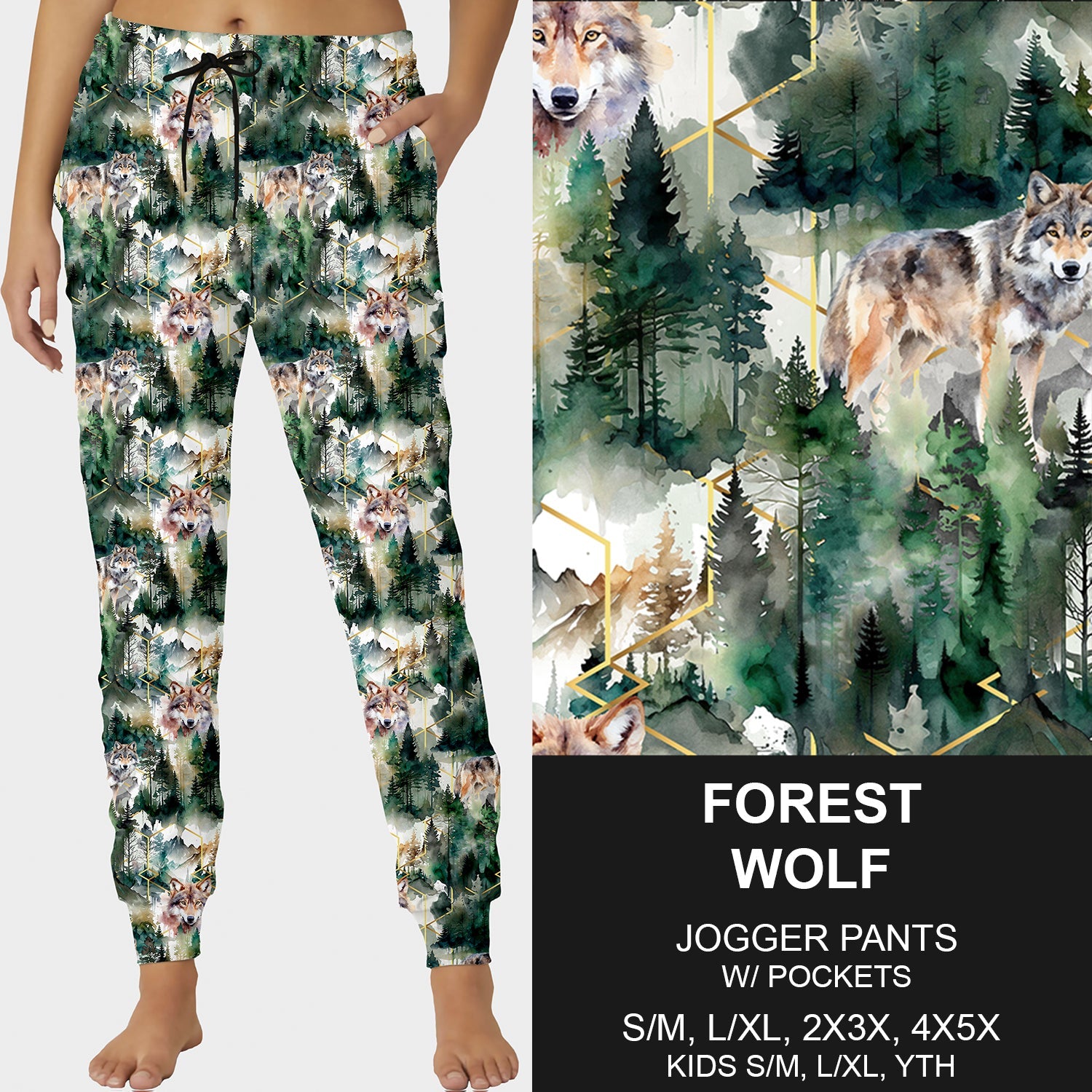 RTS - Forest Wolf Joggers - Like A Duchess