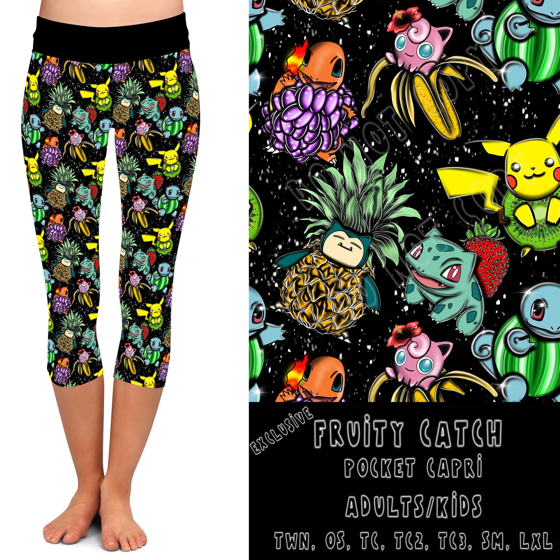 BATCH 68- FRUITY CATCH-LEGGINGS/CAPRI/JOGGER/Shorts - Like A Duchess