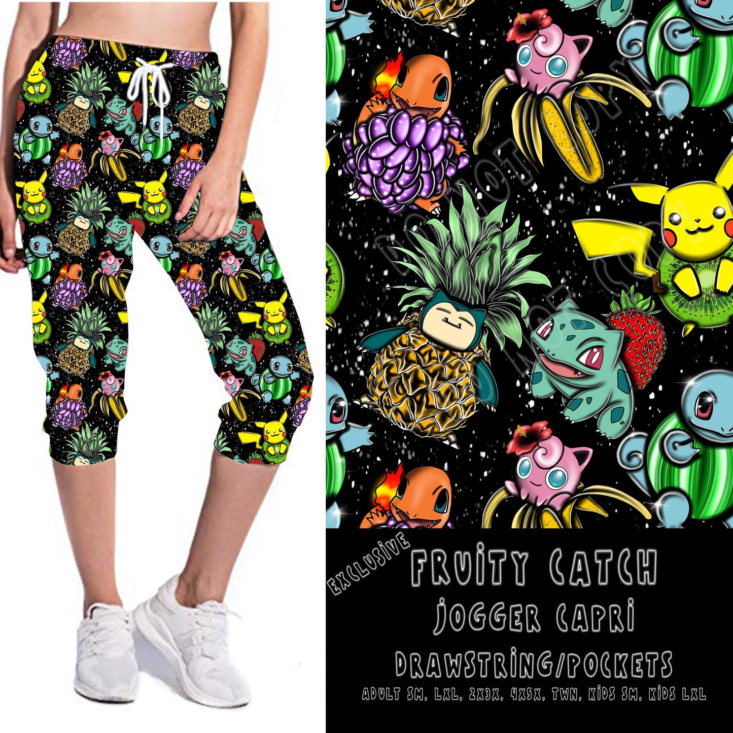 BATCH 68- FRUITY CATCH-LEGGINGS/CAPRI/JOGGER/Shorts - Like A Duchess