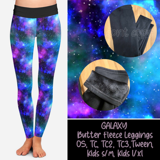 GALAXY  - BUTTER FLEECE LINED LEGGINGS - Like A Duchess