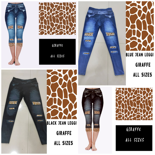 LEGGING JEAN RUN-GIRAFFE (ACTIVE BACK POCKETS) - Like A Duchess