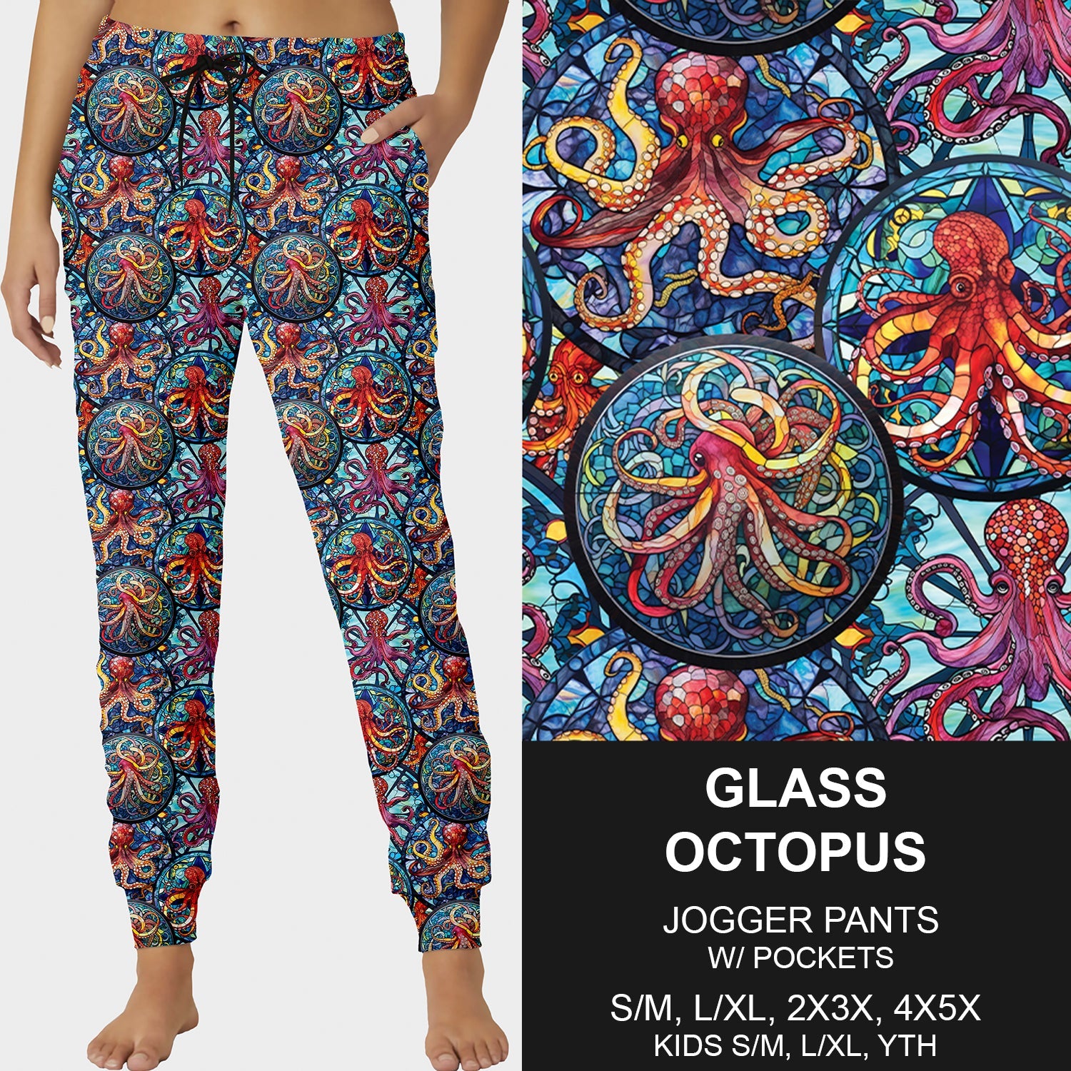 RTS - Glass Octopus Joggers - Like A Duchess