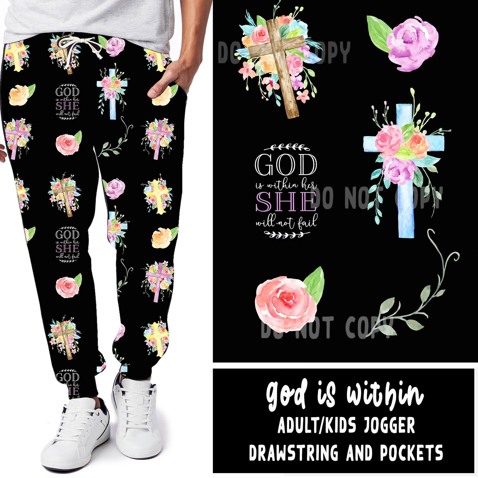 SPRING BASH RUN-GOD IS WITHIN LEGGINGS/JOGGERS - Like A Duchess