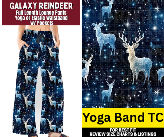 Galaxy Reindeer Full Length Lounge Pants - Like A Duchess