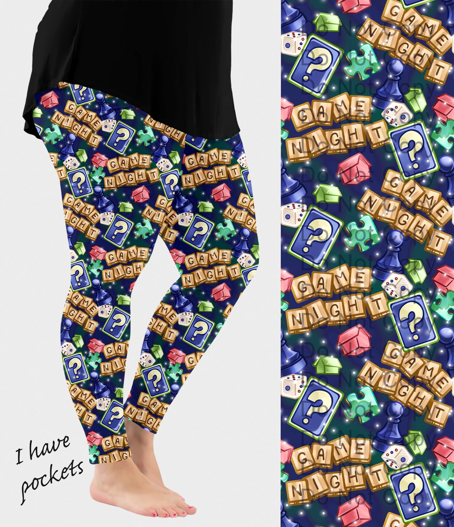RTS - Game Night Leggings w/ Pockets - Like A Duchess