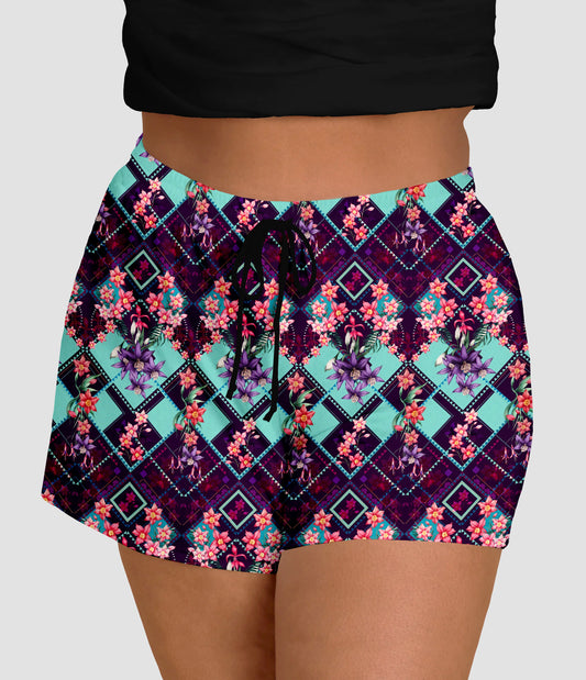 RTS - Geometric Pattern Jogger Shorts - Like A Duchess