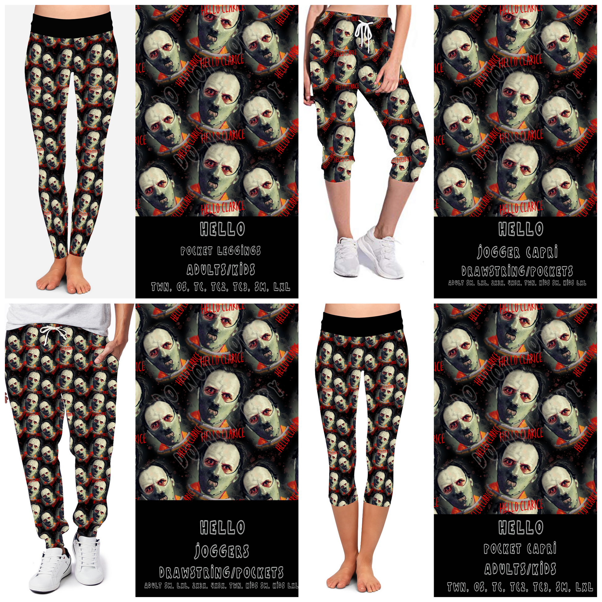 DARK TWISTED RUN- HELLO-LEGGING/JOGGER - Like A Duchess