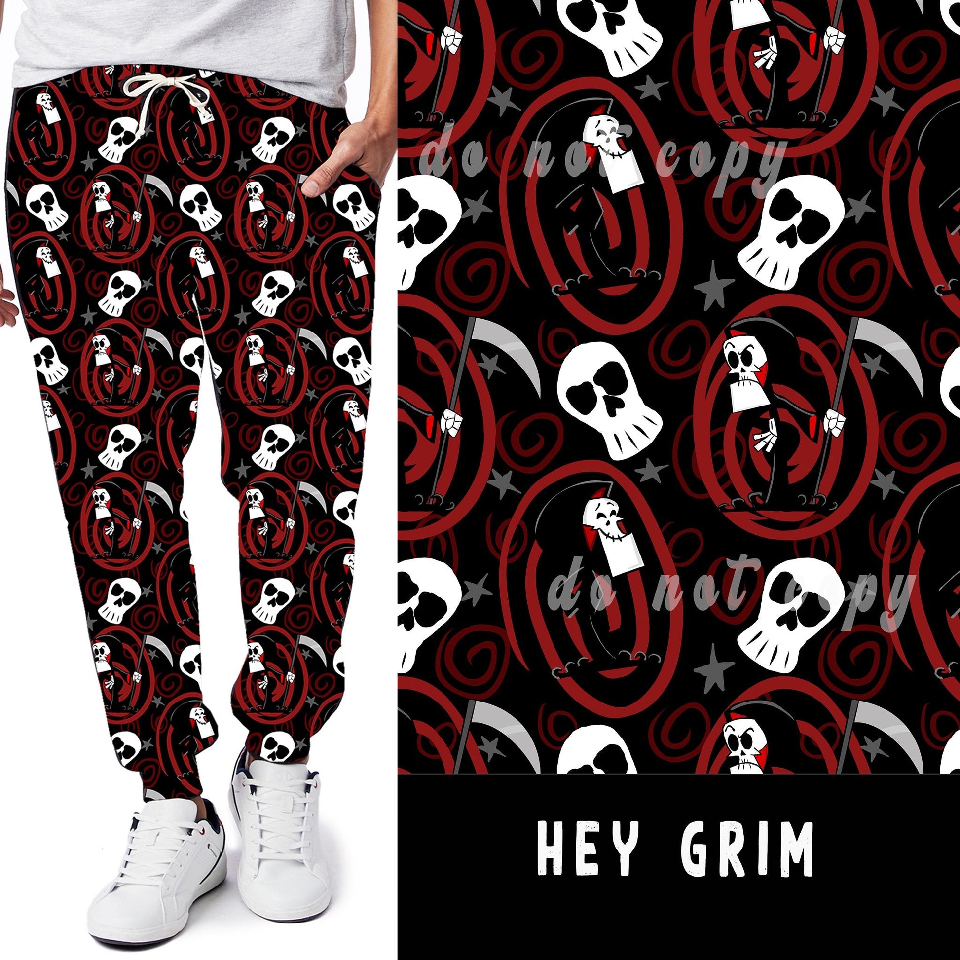 90'S TOON RUN- HEY GRIM LEGGINGS/JOGGERS - Like A Duchess