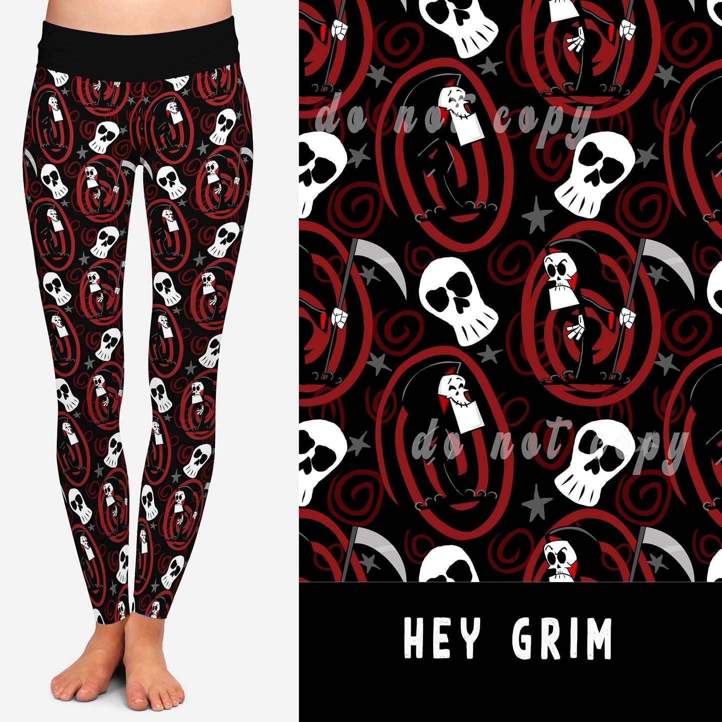 90'S TOON RUN- HEY GRIM LEGGINGS/JOGGERS - Like A Duchess