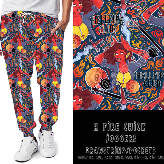 STRANGE RUN- H FIRE CHICK LEGGINGS/JOGGERS - Like A Duchess
