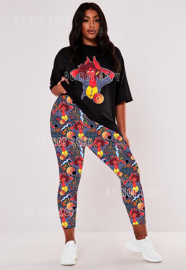 STRANGE RUN- H FIRE CHICK LEGGINGS/JOGGERS - Like A Duchess