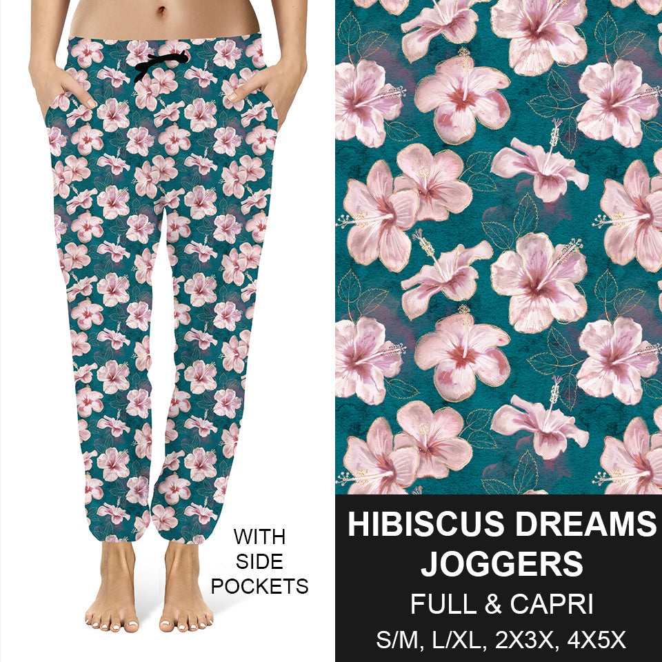 RTS - Hibiscus Dream Joggers - Like A Duchess